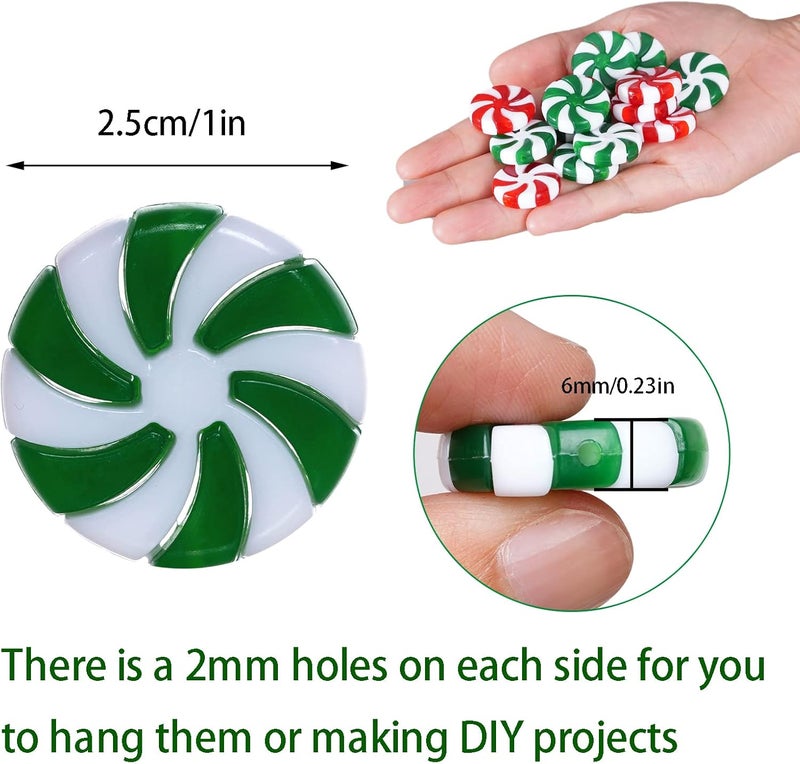 obmwang 80Pcs Christmas Candy Cane Ornaments - Image 2